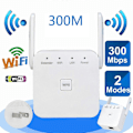 Miniatyrbild 5 av 5: WLAN-förstärkare, Ultraxtendex WLAN-repeater med 4 antenner, 300 Mbit/s WiFi-förstärkare med dubbel LAN-anslutning, kompatibel med 99% standard WiFi