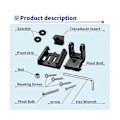 Miniatyrbilde 4 av 5: For 7400931 XNT Transduserbrakett, Transdusermontering for XHS Modell Transdusere, Hekkmonteringsutstyr-hya