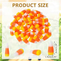 Miniatyrbillede 5 af 5: 50 stk Halloween Harpiks Slikmajs Kunstige 3D Slikmajs Perle Efterår Falsk Majs Scrapbooking Pynt