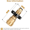 Miniatyrbilde 5 av 5: Helt Ny 100lb Propan Tank Adapter, Universell Passform POL Propan Tank Adapter Konverterer POL til QCC1, LP Tank Ad 2054