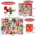 Miniatyrbild 5 av 5: Adventskalender 2023 Jul 24 Dagar Nedräkning Pussel 1008 bitar Djur Tema Pussel Julklappar för barn