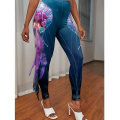 Pikkukuva 2 / 4: Halloween leggingsit naisille Fishe Scale leggingsit korkeavyötäröiset täyspitkät housut Halloween leggingsit tanssiin style 2 M