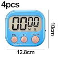 Miniatyrbild 2 av 5: 4-delad Multifunktionell Elektronisk Timer, Timer för inlärningshantering, Lämplig för Kök, Studier, Arbete