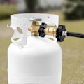 Miniatyrbilde 4 av 5: Helt Ny 100lb Propan Tank Adapter, Universell Passform POL Propan Tank Adapter Konverterer POL til QCC1, LP Tank Ad 2054