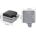 Miniatyrbild 2 av 5: Trädgårdsuttag Utomhusuttag Ip66 Vattentätt Usb-uttag Väggmonterat-c