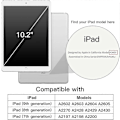 Miniatyrbild 2 av 5: Fodral för iPad 10,2-tum (2021/2020/2019 Modell, 9/8/7 Generation), Auto Wake/Sleep Omslag (Lila)