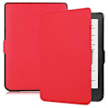 Miniatyrbild 1 av 5: PU Läder Smart Magnetisk Flip Ereader Fodral Kompatibelt För Kobo Clara HD Red