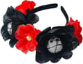 Hodeskalle Halloween Web Hodebånd, Blomsterhodebånd Heksehatt Hodebånd Cosplay Demon Hodebånd