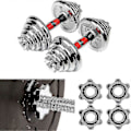 Miniatyrbillede 3 af 3: Sæt med 4 Dumbbell Spinlock, Skridsikre 25 mm Standard Spinlock Kraver, Skruelåg til Dumbbell Stænger, Vægtstang Stjerne Kraver -t-Good
