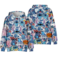 Pikkukuva 1 / 3: Lapset Pojat Tytöt Lilo & Stitch -huppari pitkähihainen huppari Topit Lahjat style 2 150