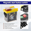Miniatyrbild 3 av 5: Kjd6 5E4 250V 6A Universell Säkerhetsbrytare: Elektromagnetisk Vattentät, Skydd Mot Strömavbrott Verktygsbrytare Swi-C8
