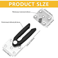 Miniatyrbillede 4 af 5: 4 stk. Sektions Sofa Connector, Heavy Duty Sofa Snap Alligator Sofa Connector Sofa Interlocking Connector Møbel Joint Snap Med Monteringsskruer