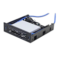 Miniatyrbillede 5 af 5: 2 X Usb 3.0 Frontpanel med 3,5 tommer enhed/hdd eller 2,5 tommer ssd/hdd til 5,25 diskettedrev til optisk drev (haoyi