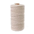 Pikkukuva 1 / 5: Luonnollinen 3 mm:n köysi, 100 m, puutarhanhoitoon, kasvitelineisiin, lahjapaketointiin, käsitöihin, kodin sisustukseen