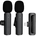 Miniatyrbillede 1 af 5: Trådløs Lavalier Revers Mikrofon til iPhone iPad - Professionel Videooptagelse Lav Mic 2 Clip-on Mikrofoner til YouTube Interview Vlog Livestream