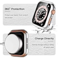 Miniatyrbild 4 av 5: Kompatibel med Apple Watch Skal 40mm, Apple Watch Skärmskydd 40mm, Fulltäckande Hårt PC Stötfångarskydd för iWatch SE Serie 6/5/4 Dam
