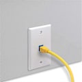 Pikkukuva 4 / 5: 4x Cat6 Ethernet-seinälevypistoke 1 portti RJ45 Verkko Naaras-Naaras Seinäkytkentäliitäntälevy Whi