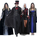 Pikkukuva 2 / 5: Nopea toimitus Real Shot Halloween vampyyriasu Pariskunnalle Kuolemanviitta Demonin pukuhahmon vaatteet Style 1 M