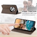 Pikkukuva 3 / 5: DF-05 Yhteensopiva Xiaomi Redmi 14C 4G Lompakkokotelo RFID PU Nahkainen Puhelinkuori Brown