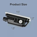 Miniatyrbild 4 av 5: 2 st LED-registreringsskyltslampor Canbus Bil LED Nummer Renault Twingo II Clio IV Laguna 2 Megane 3 Twingo Master Vel Satis Billampor