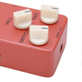Miniatyrbilde 2 av 4: Distortion Pedal Mørk Rød Metall Klassisk Britisk Rock Monoblokk Gitar Effektpedaler True Bypass