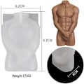 Miniatyrbillede 4 af 5: Silikoneform til kropslys, 2 stk. 3D-form til kropsformede lys, Lysforme til Diym H