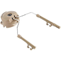 Miniatyrbild 1 av 5: Hjälmskenadapter 2st Plast+Stål Hjälm Arc Skena Upphängning Headset Stöd För Peltor Comtac I och Comtac II (Färg : Tan)
