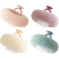 Miniatyrbild 1 av 4: 4 st Exfolierande Badsvampar för Vuxna Solros Duschboll Svamp Skonsam Exfoliering Massage Hud Multifunktionell