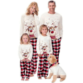 Pikkukuva 1 / 2: Jouluperheeseen sopiva set, print pitkähihaiset topit, ruudulliset housut, pyjamat, kotivaatteet Men XL