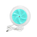 Miniatyrbillede 1 af 5: Cyan Bærbar Spin Abs Vaskemaskine Usb Turbine Vaskemaskine Rejse