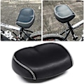 Miniatyrbillede 4 af 5: Sadell uden næse med komfortabelt bredt design og memory foam-polstring til de fleste cykler