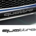 Cool Quattro Logo Badge Emblem Bilsticker Frontgrill Nedre Trim Til Aud-i A6 A7