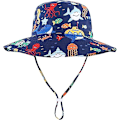Pikkukuva 2 / 5: Home Prefer Lasten UPF57+ Safari-Aurinkolippis Hengittävä Bucket Hat Kesäpelilippis