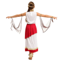 Pikkukuva 3 / 3: Carnival Halloween Girl Kreikkalainen jumalatar Athena-asu Egyptin roomalainen myytti prinsessa Kirjaviikko Cosplay Fancy Juhlamekko Orange L