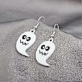 Miniatyrbillede 4 af 5: Ghost Øreringe Ghost Dingle Øreringe Søde Ghost Gaver Ghost Smykker Halloween Tema Øreringe Halloween Gaver uu