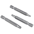 Miniatyrbilde 2 av 5: 3 stk. 50 mm 1/4 tommers sekskant firkantbits Firkantet skrutrekkerbits S2 legert stål magnetisk skrutrekker-DT
