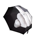 Miniatyrbillede 1 af 3: Nyhed Sort Paraply med Langfinger Design Cool Mode Slagfast Paraply Foldbar Bedste Gave