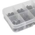 Miniatyrbillede 2 af 4: 100 stk. sikkerhedsøjne, flere størrelser, praktisk resin, holdbar, robust, bred anvendelse, håndværksøjne, knapper A