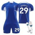 Pikkukuva 1 / 2: Klo 23-24 Chelsea-kotilasten opiskelijoiden harjoituspuku jersey-urheilujoukkueen peliasu NO.29 HAVERTZ 24