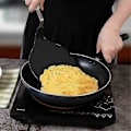 Miniatyrbillede 4 af 5: Premium Chef Series Rund Fleksibel Stor Spatel Pandekagespatel, Pandekagevender, Ægge-vender og Omeletspatel - Varmebestandig Sort