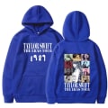 Miniatyrbillede 1 af 2: Tylor Ers r 0 Ccert r Crewc Taylor Swift 1989 hættetrøje til mænd og kvinder blue L