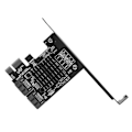 Miniatyrbillede 1 af 5: Desktop PCI-E til SATA3.0 Udvidelseskort 6G Adapter Array Kort RAID0/1/SPAN