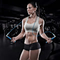 Miniatyrbild 3 av 5: Hopprep, Speedhopprep för Träning Fitnessövning, Justerbart Träningshopprep för Vuxna Män, Kvinnor, Barn, Flickorblå