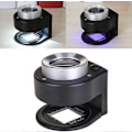 Miniatyrbillede 5 af 5: 30X Håndholdt Mikroskop Forstørrelsesglas Juveler Loupe med Lys, 6 LED Desktop Metal Forstørrelsesglas Bærbar Foldbar Skala Øje Loop