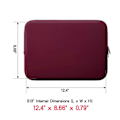 Miniatyrbild 2 av 5: 13-tums laptopfodral kompatibelt med 2022 2021 MacBook 13,6\" M2 A2681, 13,3 Air Pro M1 A2337 A2338 A1706 A1708 A2159 A2179 A2251 A2289 (Röd)