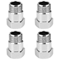 Miniatyrbillede 1 af 4: 4x O2 Ilt Sensor Begrænser Fitting Med Justerbare Gasflow Indsatser Cel Fix Bung M18 X 1.5 Oxyg TY