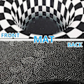 Miniatyrbild 3 av 4: 3D Matta med Bottenlös Hålighet Optisk Illusion, Rutmönster Vortex Optiska Illusioner Matta, För Matrum Matta Hem Sovrum Golvmatta_s