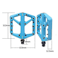 Miniatyrbillede 4 af 4: Cykepedaler - Platform cykelpedaler, minimal profil, justerbart greb (Bianchi grøn 1 par)