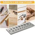 Miniatyrbillede 5 af 5: Stål Dowel Plade, Dowel Jig, Træ Dowels, Dowel Maker, Dowel Cutter, 1/8in Til 5/8in 17 Huller Til Ha