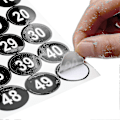 Miniatyrbilde 3 av 4: 20 stk. 1 til 50 Nummer Klistremerker For Lager Oppbevaring Klassifisering-ZZY